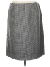 Talbots Houndstooth Black Gray Wool Skirt Size 10 - photo 2