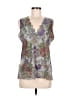 Coldwater Creek 100% Polyester Purple Sleeveless Blouse Size M - photo 1