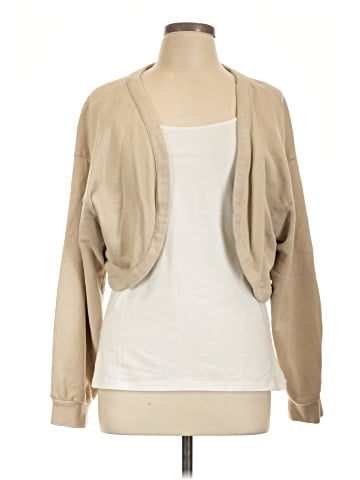 Madewell (Re)sourced Cotton Cropped Bolero Sweatshirt (view 1)