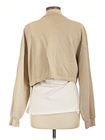Madewell (Re)sourced Cotton Cropped Bolero Sweatshirt (view 2)