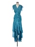 Veronica Beard 100% Silk Blue Cocktail Dress Size 2 - photo 1