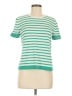 Max Mara Stripes Green Short Sleeve T-Shirt Size M - photo 1