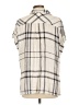 Rails Plaid Ivory Short Sleeve Button-Down Shirt Size L - photo 2