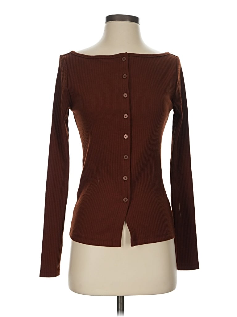 Ann Taylor Loft Long Sleeve T-shirt In Brown