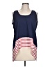 Cha Cha Vente Blue Sleeveless Top Size L - photo 1