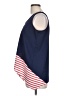 Cha Cha Vente Blue Sleeveless Top Size L - photo 5