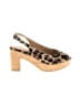 VANELi Animal Print Tan Wedges Size 7 - photo 1