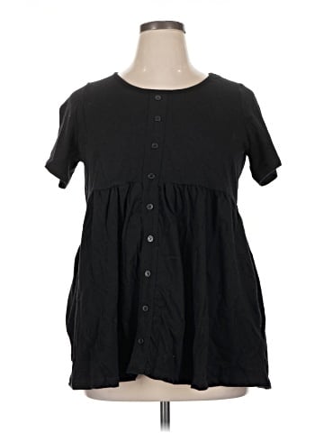 Woman Within Short Sleeve Blouse (view 1)