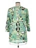 Westbound 100% Polyester Green 3/4 Sleeve Blouse Size XL - photo 2
