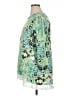 Westbound 100% Polyester Green 3/4 Sleeve Blouse Size XL - photo 5