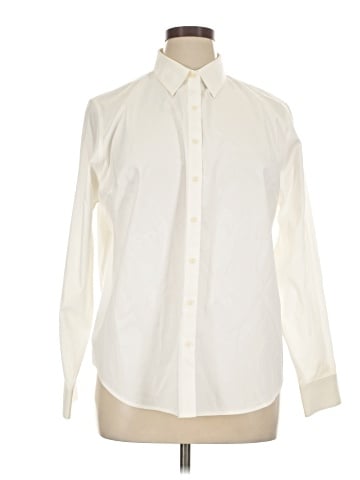 Jones New York Signature Long Sleeve Button-Down Shirt (view 1)