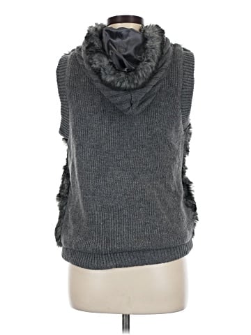 Green Tea Faux Fur Vest (view 2)