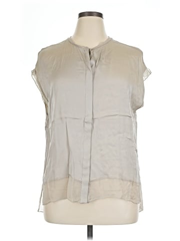 Elie Tahari Sleeveless Silk Top (view 1)