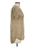 MICHAEL Michael Kors Metallic Tan Short Sleeve Top Size L - photo 4
