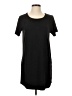 Olivaceous Solid Black Casual Dress Size S - photo 1
