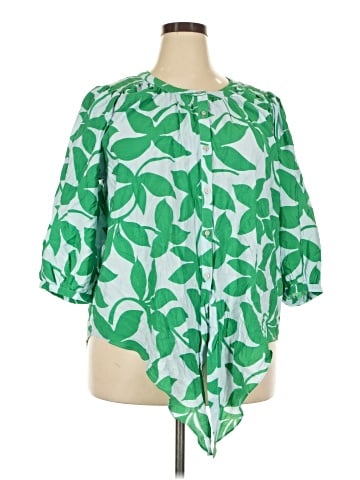 Rose + Olive 3/4 Sleeve Blouse (view 1)