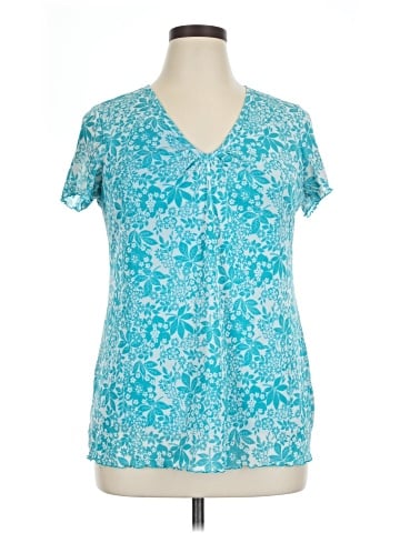 Lizwear by Liz Claiborne Short Sleeve Blouse (view 1)