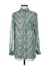 Reiss 100% Polyester Paisley Green Long Sleeve Blouse Size 6 - photo 1