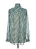 Reiss 100% Polyester Paisley Green Long Sleeve Blouse Size 6 - photo 2