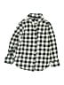 Janie and Jack 100% Cotton Checkered-gingham Black Long Sleeve Button-Down Shirt Size 4 - photo 1