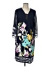 JM Collection Print Blue Casual Dress Size L - photo 1