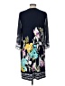 JM Collection Print Blue Casual Dress Size L - photo 2