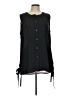 Ann Taylor 100% Polyester Black Sleeveless Blouse Size L - photo 1