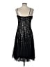 Frank Lyman Design 100% Polyester Stars Black Cocktail Dress Size 12 - photo 2