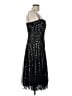 Frank Lyman Design 100% Polyester Stars Black Cocktail Dress Size 12 - photo 4