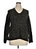 Dana Buchman 100% Cotton Animal Print Black Pullover Sweater Size XL - photo 1