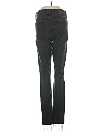 Madewell Tall 9" Mid-Rise Skinny Jeans in Black Sea (view 2)