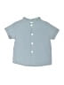 Unbranded 100% Cotton Solid Blue Short Sleeve Button-Down Shirt Size 2T - 3T - photo 1