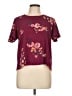 Rewind Burgundy Short Sleeve Blouse Size L - photo 1