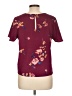 Rewind Burgundy Short Sleeve Blouse Size L - photo 2