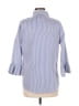 Gretchen Scott Designs Stripes Blue 3/4 Sleeve Button-Down Shirt Size M - photo 2