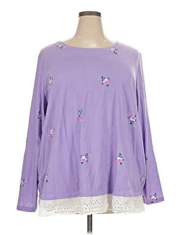 Woman Within Long Sleeve Top (view 1)
