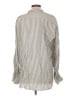 FRAME Stripes Gray Long Sleeve Blouse Size L - photo 2