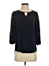 Market and Spruce 100% Polyester Black 3/4 Sleeve Top Size XS - photo 1