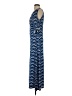 Susan Lawrence 100% Polyester Chevron-herringbone Blue Casual Dress Size S - photo 5
