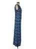 Susan Lawrence 100% Polyester Chevron-herringbone Blue Casual Dress Size S - photo 4
