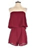 Buddy Love Solid Burgundy Romper Size S - photo 1