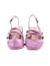 Coach 100% Leather Color Block Purple Heels Size 10 - photo 2