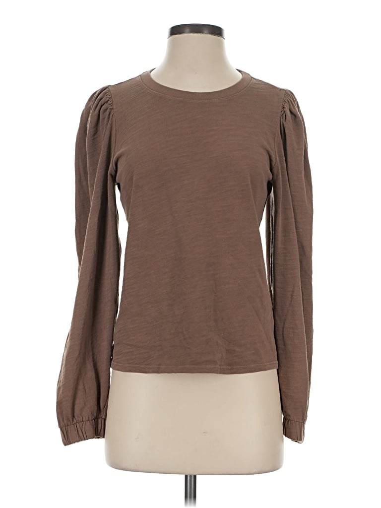 Pre-owned Nation Ltd Long Sleeve T-shirt In Brown