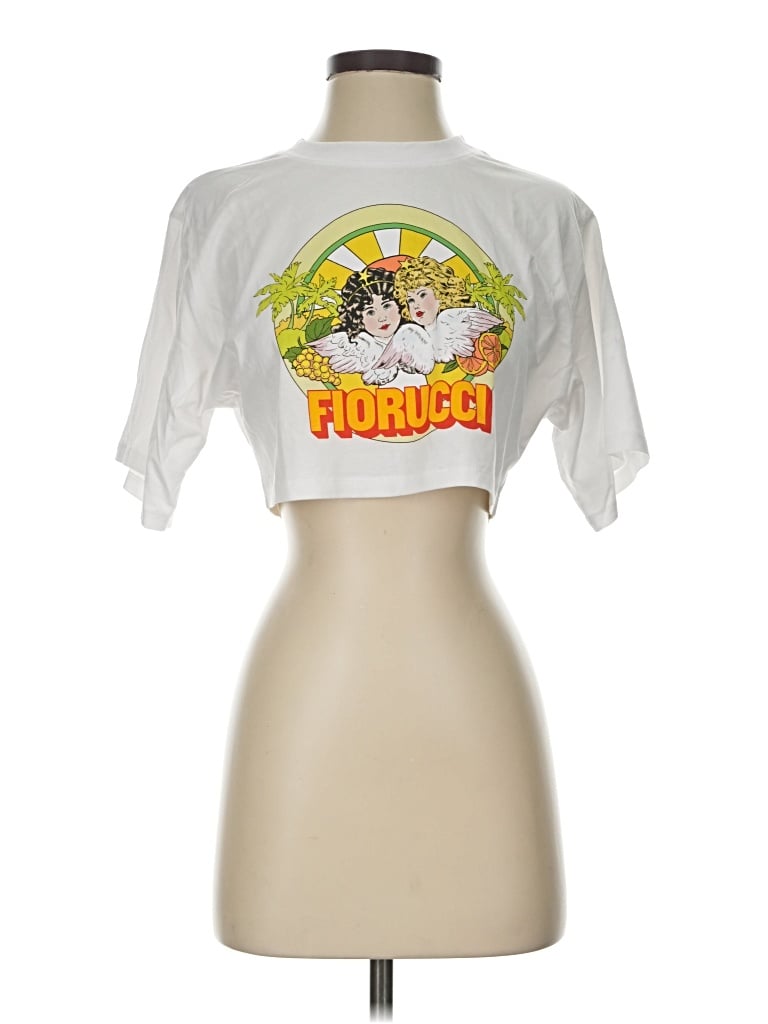 Pre-owned Fiorucci Short Sleeve T-shirt In White