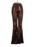 Flat White Metallic Gold Casual Pants Size S - photo 1
