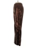 Flat White Metallic Gold Casual Pants Size S - photo 5