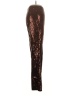 Flat White Metallic Gold Casual Pants Size S - photo 4