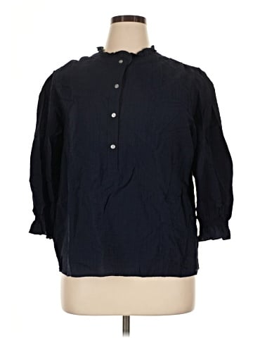 Ann Taylor LOFT Outlet 3/4 Sleeve Button-Down Shirt (view 1)