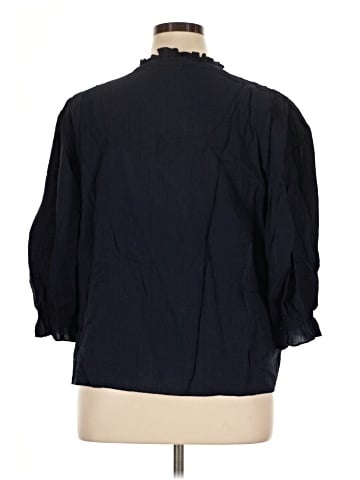 Ann Taylor LOFT Outlet 3/4 Sleeve Button-Down Shirt (view 2)