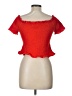 Say What? Red Short Sleeve Top Size L - photo 2